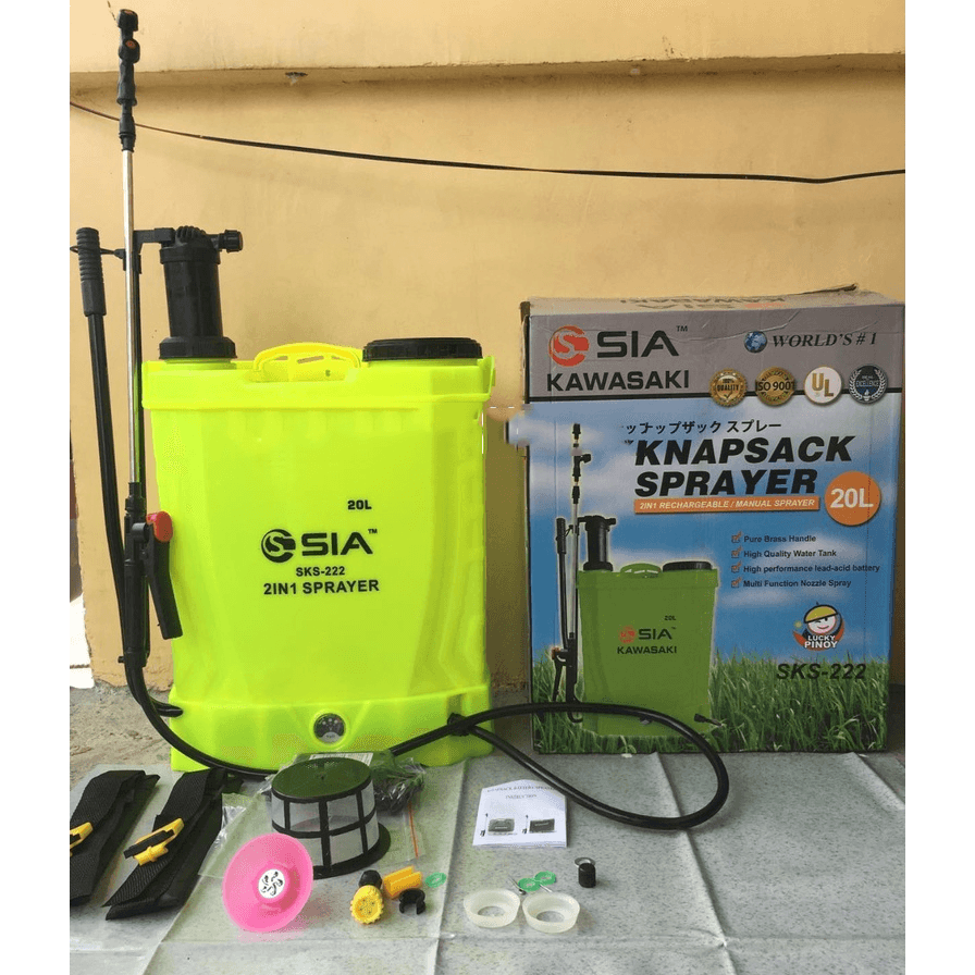 Sia SKS-222 2in1 Battery Knapsack Sprayer 20L - KHM Megatools Corp. Sia SKS-222 2in1 Battery Knapsack Sprayer 20L - KHM Megatools Corp.